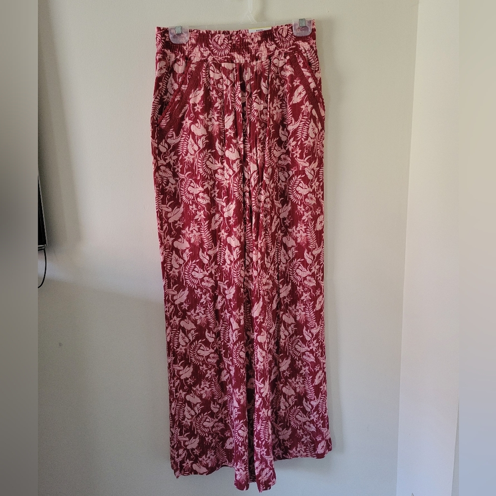 INC International Concepts Botanical Print Wide Leg Pants New - Picture 3 of 11